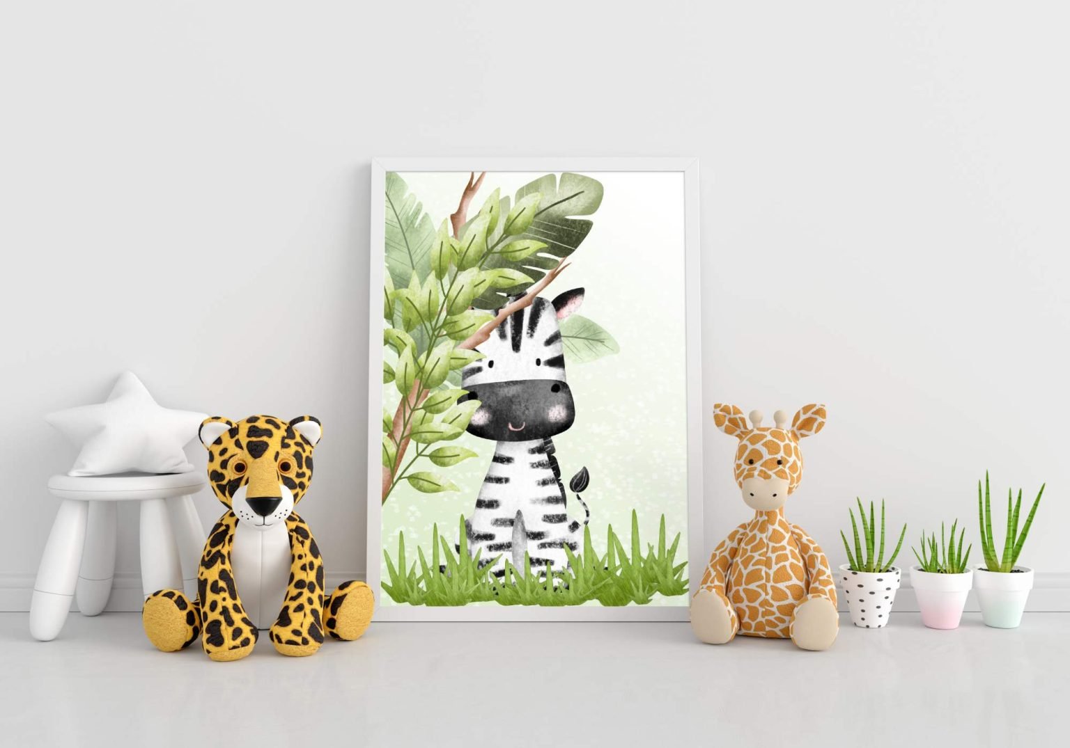 Baby Zebra Nursery Print