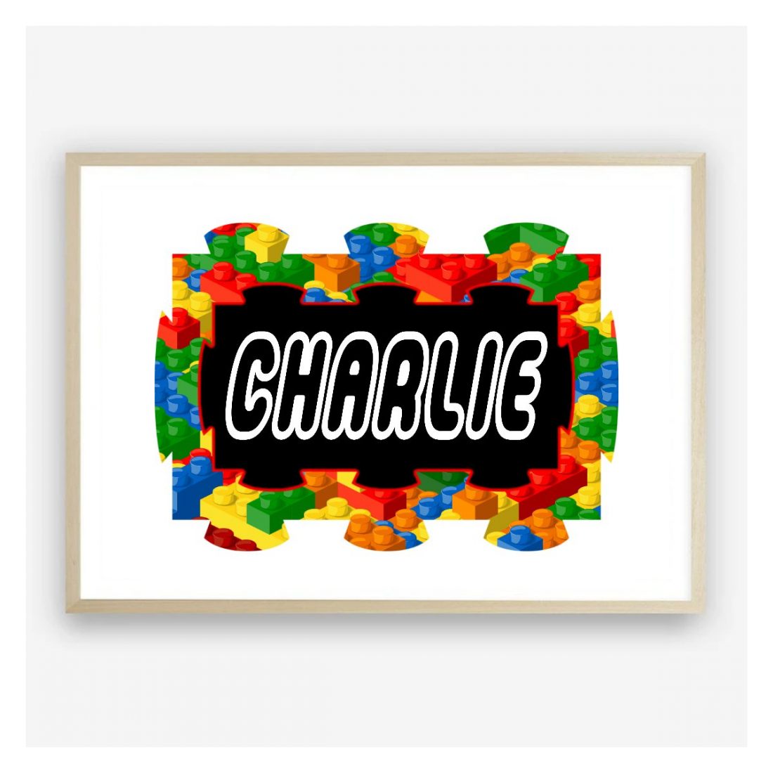 Custom LEGO Name Print for Kids