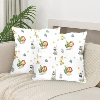 Nursery & Kids Wall Art Prints 18 Luxury Safari Animals Nursery Pillow