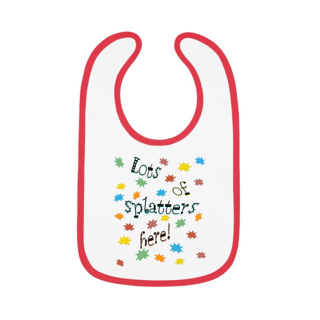 Lots of Splatters Baby Jersey Bib - Image 3