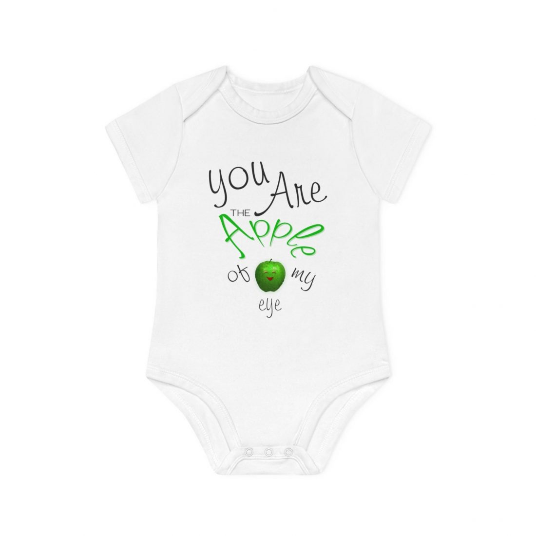 Apple of my Eye - Organic Cotton Baby Onesie