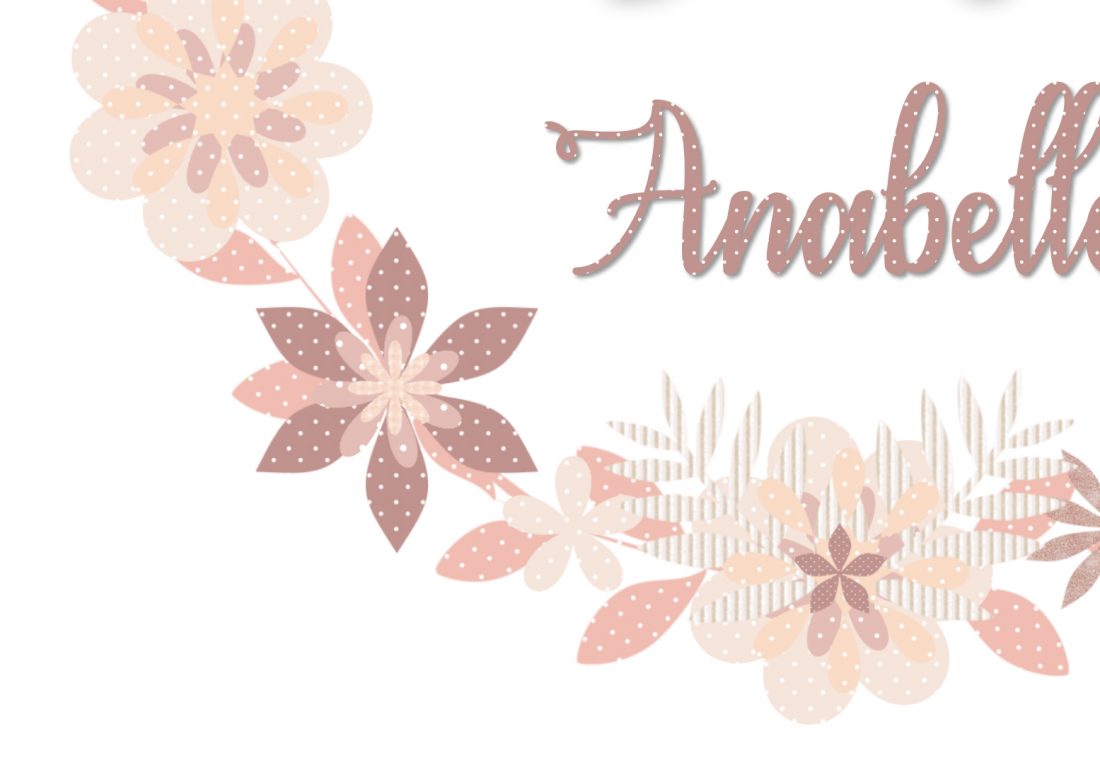 Bambi Letter & Name Print Set Boho Florals