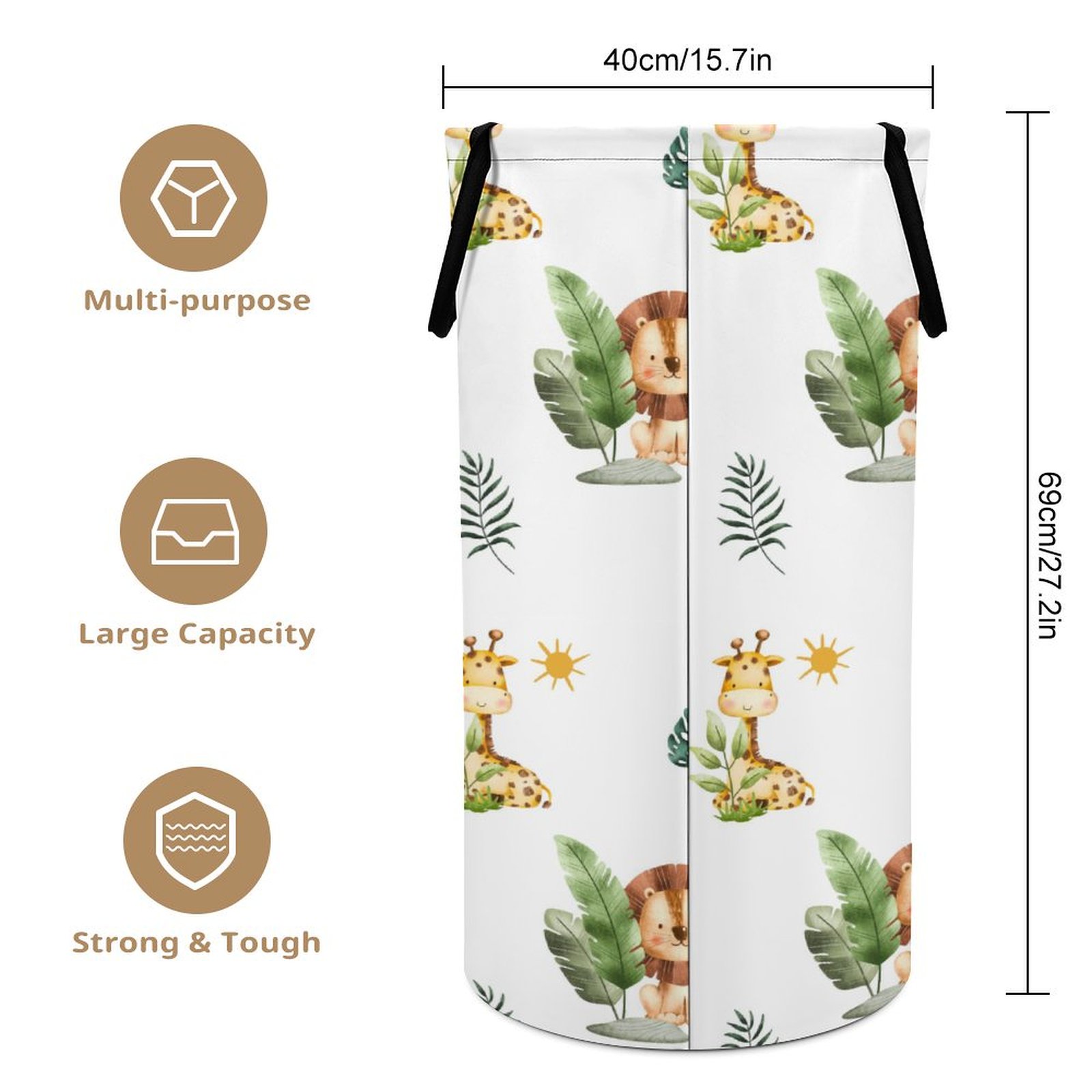 Safari Animals Toy / Laundry Hamper