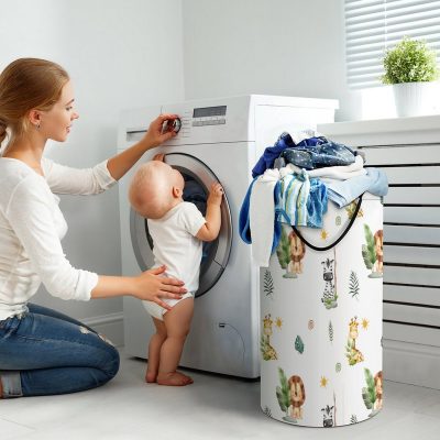 Nursery & Kids Wall Art Prints 17 Safari Animals Storage / Laundry Hamper