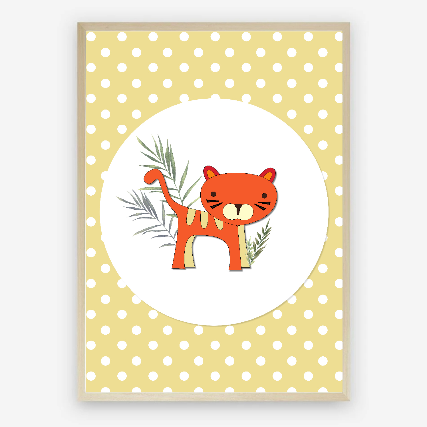 Retro Tiger Nursery Print Safari Theme 3 Retro Tiger Nursery Print Safari Theme